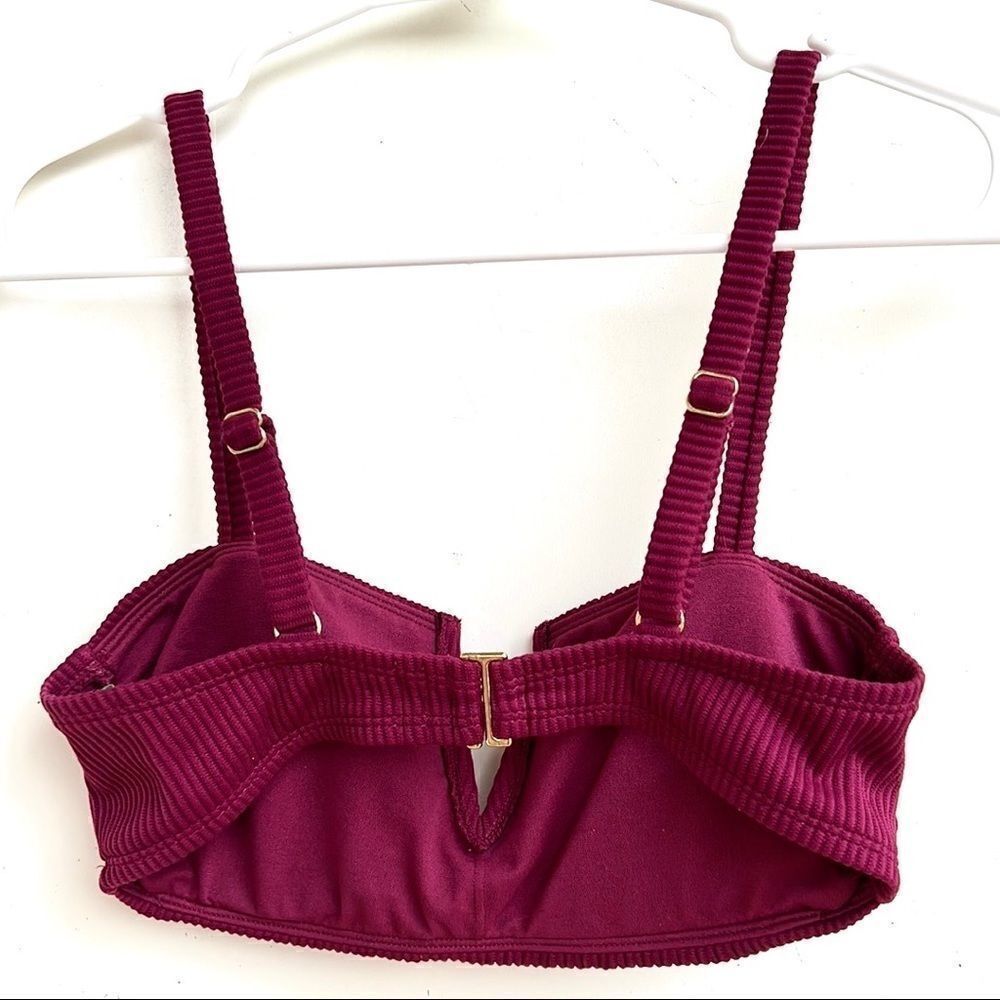 DIP Maroon Bikini Top size Small - Picture 2 of 10